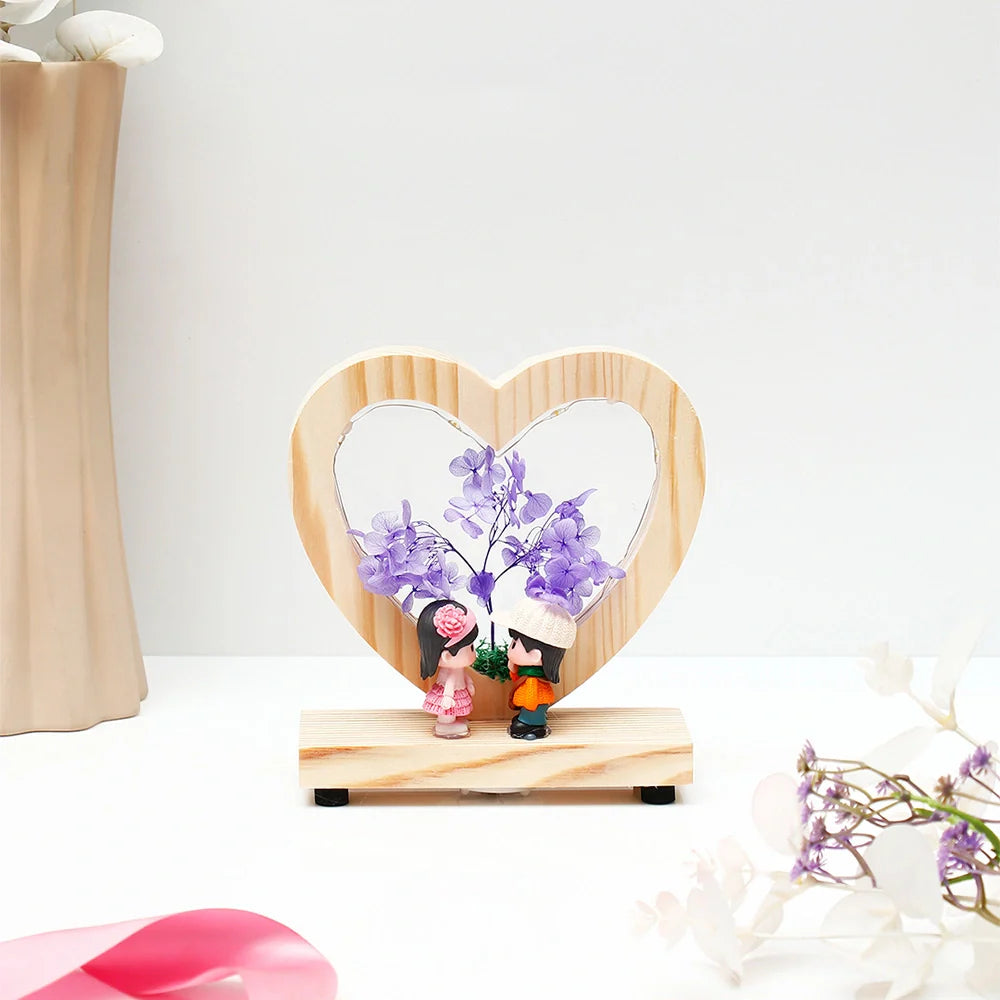 Purple Heart of Love LED Showpiece