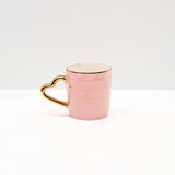 Love Emblished Pink Love Handle Mug