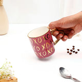 XOXO Pink Love Handle Mug
