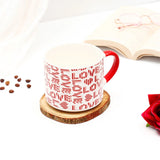 Love Red Ceramic Big Mug