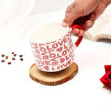 Love Red Ceramic Big Mug
