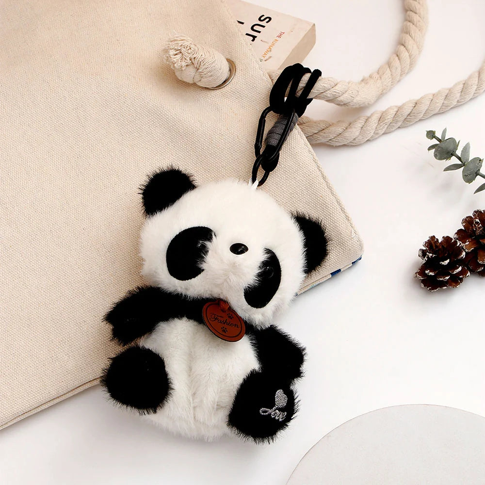 Mini Panda Plush Keychain Soft Toy