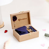 Blue Tie Set With Archies Black Diamond Perfume