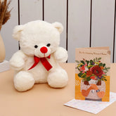 Wonderful Women's Day Greeting Card With Teddy