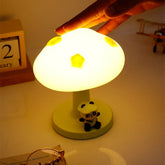 Cute Panda Mushroom LED Night Lamp