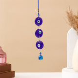 Triple Round Evil Eye Hanging With Bells
