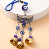 Owl Evil Eye Hanging With Bells