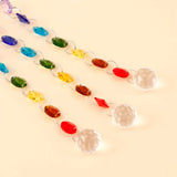 Sun Evil Eye Hanging With Rainbow Crystal Drops