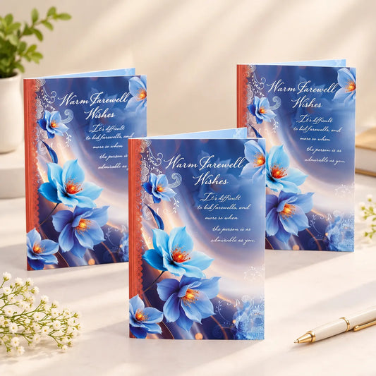 Pack Of 3 Warm Farewell Wishes Jumbo Greeting Card