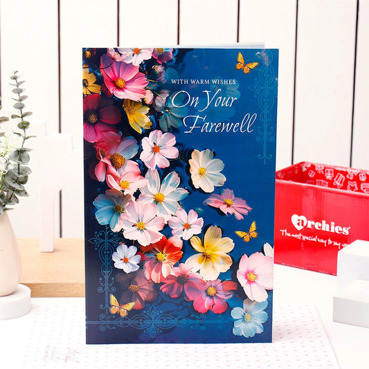 With Warm Wishes Farewell Jumbo Greeting Card