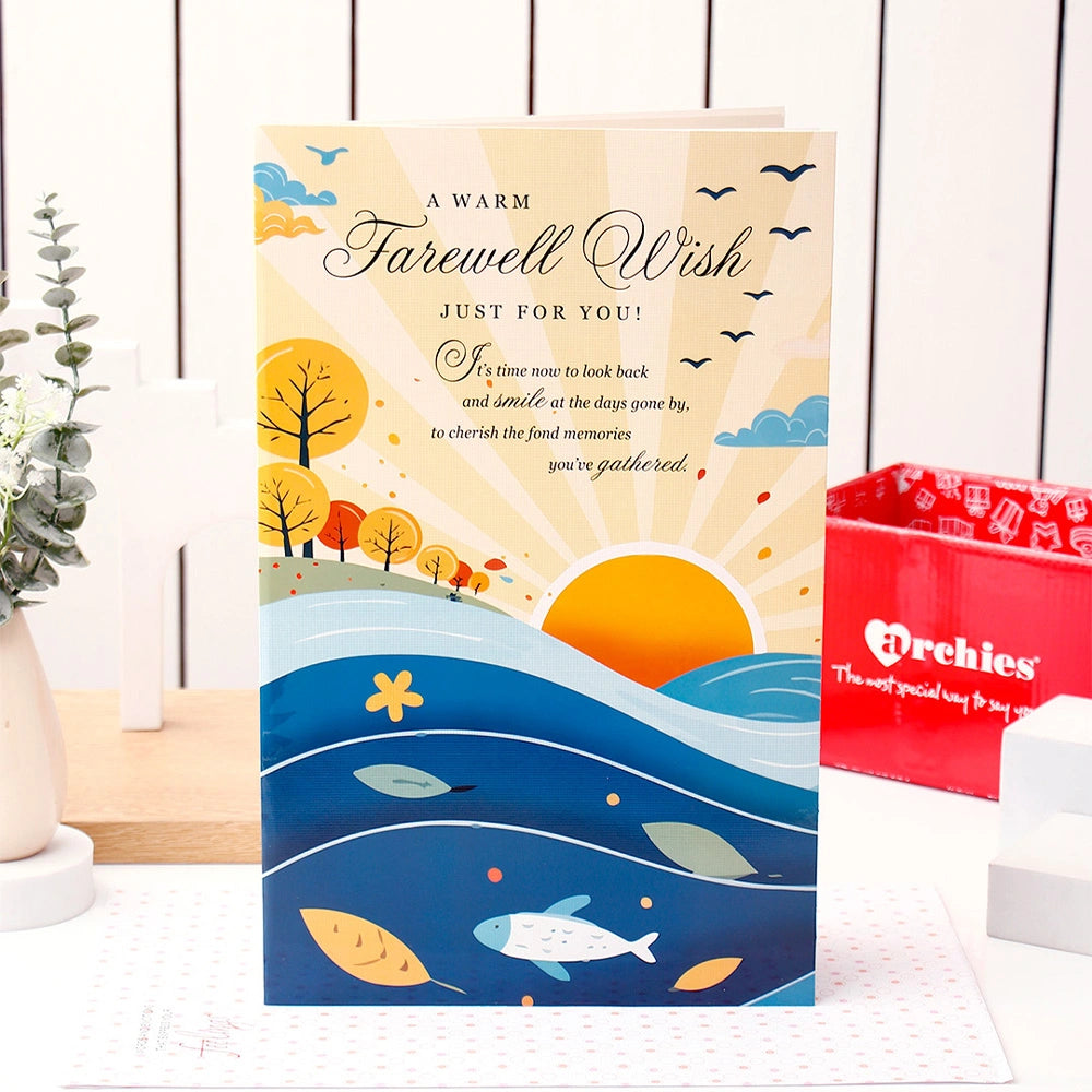 Warm Farewell For You Jumbo Greeting Card