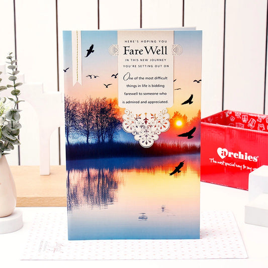 New Journey and Farewell Jumbo Greeting Card