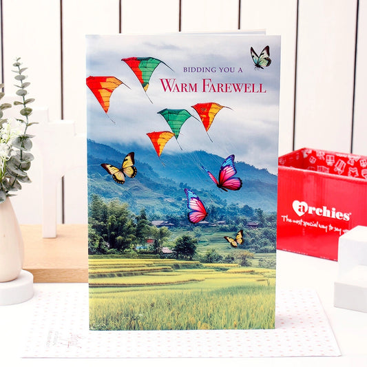 Bidding You A Warm Farewell Jumbo Greeting Card