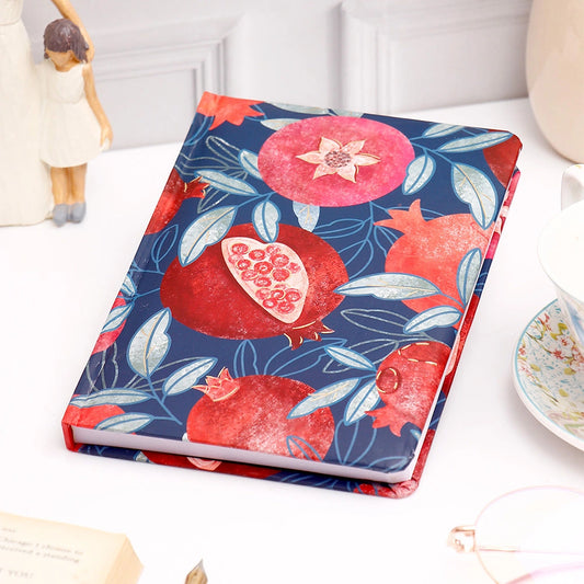 Crimson Garden Ruled Cushioned Diary