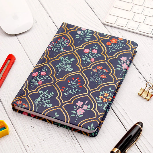 Midnight Mehrab Ruled Cushioned Diary