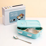 Mint Blue Stainless Steel Bento Box