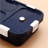 Navy Blue Stainless Steel Bento Box
