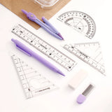 Purple 8 Piece Geometry Set