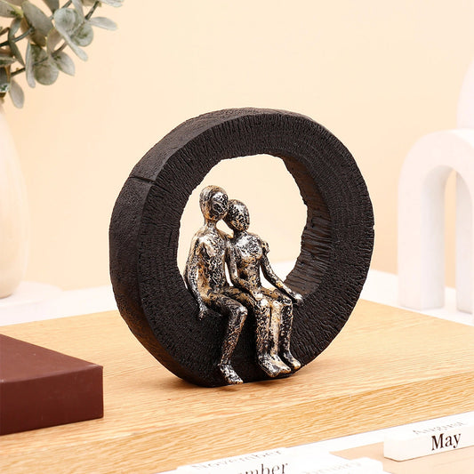 Couple in Circle Showpiece
