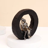 Couple in Circle Showpiece