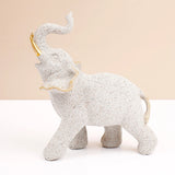 White Lucky Elephant Showpiece