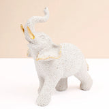 White Lucky Elephant Showpiece