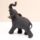 Black Lucky Elephant Showpiece