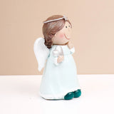 Heart Blue Angel Girl Showpiece