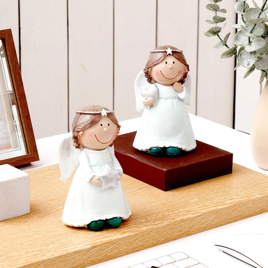 Star Blue Angel Girl Showpiece