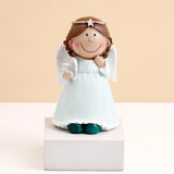 Blue Dress Angel Girls Showpiece