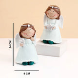 Blue Dress Angel Girls Showpiece