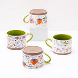 Garden Sip Set Of 4 Mugs