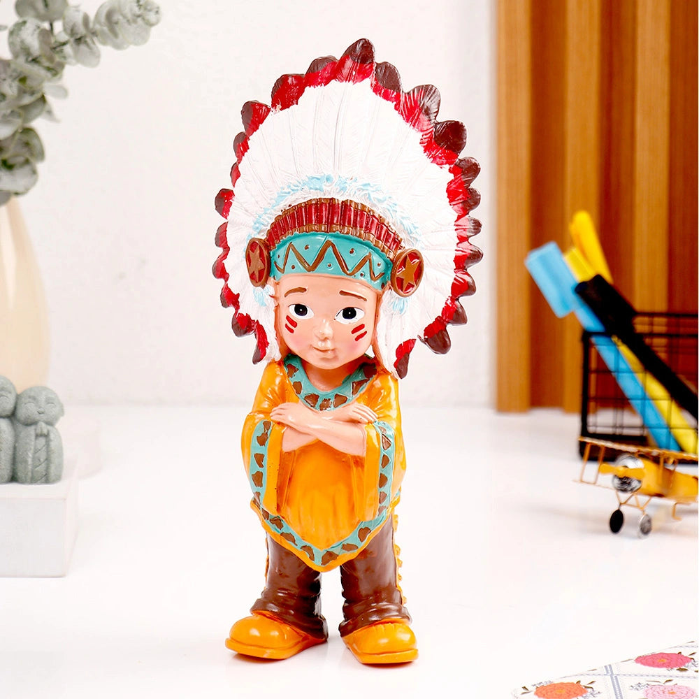 Native Chief Boy Showpiece