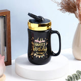 Happy Birthday To You Ceramic Mug With Lid