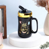 Happy Birthday Celebration Ceramic Mug With Lid