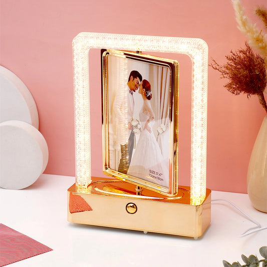 Luxury LED Rotating Photo Frame