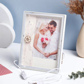 Pearl & Crystal Embellished LED Photo Frame