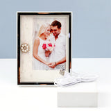 Pearl & Crystal Embellished LED Photo Frame