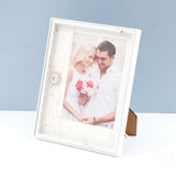 6x8 Inch Pearl & Crystal LED Photo Frame