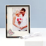 Pink Crystal Butterfly LED Photo Frame