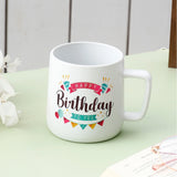 White Happy Birthday To You Ceramic Mug