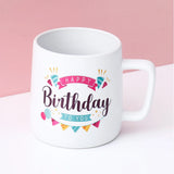 White Happy Birthday To You Ceramic Mug