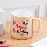 Cream Happy Birthday To You Ceramic Mug