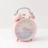 Pastel Pink Twin Bell Alarm Clock
