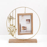 Golden Halo Butterfly Hanging Photo Frame
