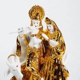 Krishna and Radha Divine Couple Figurine Set
