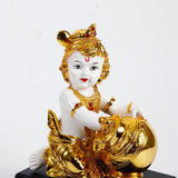 Bal Krishna with Decorative Pot Figurine Set