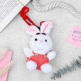 White Bunny Keychain with Black Sunglasses
