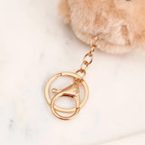 Light Brown Teddy Bear Keychain With Perfume