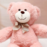 Pink Teddy Bear Soft Toy with Bow